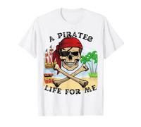 PIRATE THEMED DESIGN, skull and cross bones T-Shirt