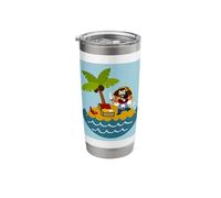 Pirate Treasure Island Stainless Steel Insulated Tumbler