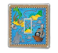 Pirate Treasure Map Light Switch Sticker Vinyl / Skin cover sw70