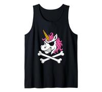 Pirate Unicorn with Eyepatch Funny Unicorn Tank Top