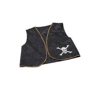 Pirate Waistcoat Black Distress Adults High Seas Pirates World Book Day Accessor