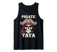 Pirate Yaya Skull Jolly Roger Funny Halloween Yaya Tank Top