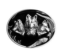 Piratenladen Buckle three heads wolf - wolf, wolves - Buckle