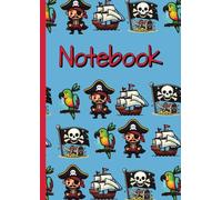 Pirates | A4 Lined Jotter | 110 Pages | 1cm Lined with Margin | Exercise Book: 1cm Lined Paper | Writing Jotter