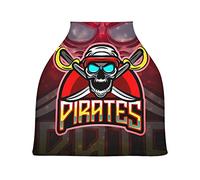 Pirates Angry Red Skull Stretchy Baby Car Seat Cover,Canopy Nursing Covers,Soft Breathable Windproof Scarf Changepad for Winter Infant Breastfeeding Boys