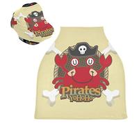 Pirates Cartoon Red Octopus Stretchy Baby Car Seat Cover,Canopy Nursing Covers,Soft Breathable Windproof Scarf Changepad for Winter Infant Breastfeeding Boys