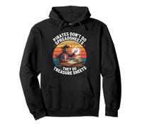 Pirates don't do spreadsheets, they do treasure sheets Retro Pullover Hoodie