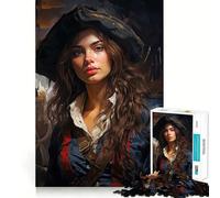 Pirates Elegance Hard Jigsaw Puzzle for Adults 1000 Pieces Recall Boost Quiet Calm Smooth Cut Classic Gift (38x52cm)