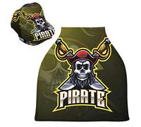 Pirates Golden Skull Stretchy Baby Car Seat Cover,Canopy Nursing Covers,Soft Breathable Windproof Scarf Changepad for Winter Infant Breastfeeding Boys