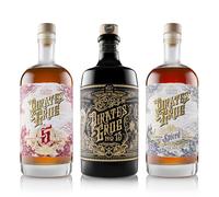 Pirate's Grog Rum Original Bundle - 3 x 700 ml | 5 Year Aged, Spiced & 1 No. 13 Rums | Matured in Oak Barrels for Colour & Finish | Award Winning | Smooth, Warm & Rich | 37.5-40% ABV | Great to Gift
