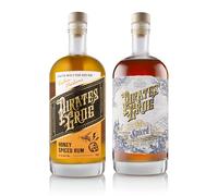 Pirate's Grog Rum Top Choice Bundle - 2 x 700 ml | Honey & Spiced Rum | Matured in Oak Barrels for Colour & Finish | Notes of Honey, Salt, Caramel & Spice | 37.5% ABV | Great to Gift