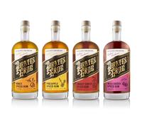 Pirate's Grog Rum Tropical Bundle - 4 x 700 ml | Honey, Cherry, Pineapple & Smokey Ginger Spiced Rums | Oak Barrel Matured for Colour & Finish | Award Winning | Bold & Sweet | 37.5% ABV | Great Gift