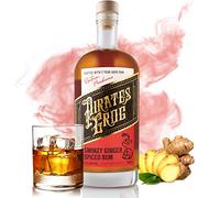 Smokey Ginger Spiced Rum by Pirate's Grog Rum | Premium Five Year Aged Golden Sipping Rum Flavoured With Fresh Ginger and Smoked Chipotle | 37.5% ABV 70cl