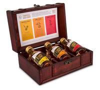 Pirate's Grog Spiced Rum Gift Set Miniatures - 3 x 50 ml Bottles | Pineapple, Honey & Smokey Ginger | World Rum Award Winner | Five Year Barrel Aged | 37.5% ABV & Suitable for Cocktails