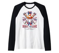 Pirates Hoist The Cone Flag Raglan Baseball Tee