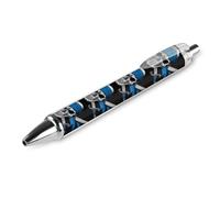 Pirates Jolly Roger Retractable Ballpoint Pens Black Gel Ink Pen Smooth Writing for Office Home Work
