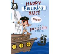 Pirate's Life For Me Birthday Greeting Card Second Nature Yours Truly Cards