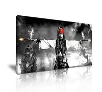 Pirates of Caribbean Canvas Wall Art Picture Print 60x30cm