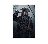 Pirates of The Caribbean Dead Men Tell No Tales Jack Sparrow PosterCanvas Poster Decorative Painting Canvas Wall Posters And Art Picture Print Modern Family Bedroom Decor Posters 08x12inch(20x30cm)