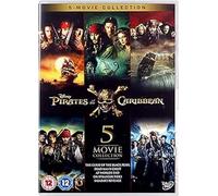 Pirates of the Caribbean: 5-movie Collection DVD (2017) Johnny Depp, Rønning
