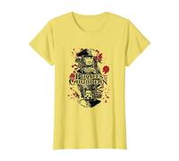 Pirates Of The Carribean Jack Sparrow Splatter T-Shirt, Women, Lemon Yellow, Small