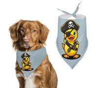 Pirates Rubber Duck Pet Triangle Bandana Soft Puppy Scarfs Dog Cat Gifts for Small Medium Pets