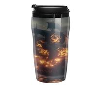 Pirates-Ship Coffee Tumbler Travel Mug Insulated Cute Tea Cup with Lid Reusable Cafe for Hot/Ice Drinks 250ml