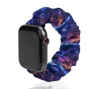 Pirates-ship Thunder Ocean Fashion Scrunchie Watch Strap Compatible with IWatch Series 1 2 3 4 5 6 Elastic Replacement Band