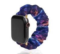 Pirates-ship Thunder Ocean Fashion Scrunchie Watch Strap Compatible with IWatch Series 1 2 3 4 5 6 Elastic Replacement Band