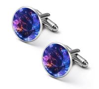 Pirates-ship Thunder Ocean Men’s Classic Cufflinks Jewelry Accessories for Suit Shirts Husband Anniversary Birthday Gift 1.7cm