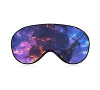 Pirates-Ship Thunder Ocean Soft Sleep Mask for Light Blocking Breathable Sleeping Masks Travel Eye Shade Cover with Adjustable Strap