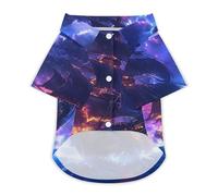 Pirates-ship Thunder Ocean Summer Hawaiian Dog Shirt Breathable Pet T-Shirts for Small Medium Large Dogs Cats