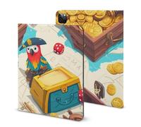 Pirateses Treasure Funny Tablet Case with Pen Slot Lightweight Hard Protective Cover Compatible with iPad 2020/Pro 2020/Pro 2021/Air4/Air5