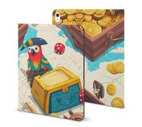 Pirateses Treasure Funny Tablet Case with Pen Slot Lightweight Hard Protective Cover Compatible with iPad 2020/Pro 2020/Pro 2021/Air4/Air5