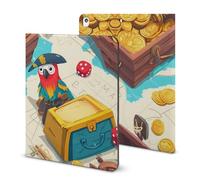 Pirateses Treasure Funny Tablet Case with Pen Slot Lightweight Hard Protective Cover Compatible with iPad 2020/Pro 2020/Pro 2021/Air4/Air5