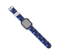 PiratesShip And Moon Replacement Strap for Apple Watch | Soft Silicone Quick Release Watch Band Sport Wristband for Men Women