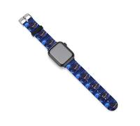 PiratesShip And Moon Replacement Strap for Apple Watch | Soft Silicone Quick Release Watch Band Sport Wristband for Men Women