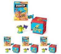 PIRATIX ADVENTURE WORLD Golden Treasure Series - 1 Fortress, Each Box Contains 1 Surprise Fortress, 1 Surprise Piratix, 1 Accessory, 1 Flag and 1 Treasure (Pack of 4)