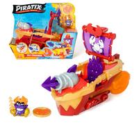 PIRATIX, ADVENTURE WORLD Sea Crusher - Pirate Ship in the shape of a crab, includes 1 pirate ship, 1 Piratix, 1 treasure, 1 accessory, 1 cannon and 1 projectile