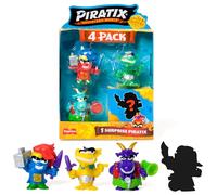 PIRATIX Golden Treasure Series - 4 pack. Includes 4 Piratix (1 surprise) and 4 accessories. Pack 2 out of 4