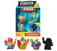 PIRATIX Golden Treasure Series - 4 pack. Includes 4 Piratix (1 surprise) and 4 accessories. Pack 4 out of 4