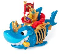 PIRATIX King Shark - Articulated shark, with a cage to capture rival Piratix. Includes 1 shark, 1 exclusive treasure, 1 exclusive Piratix and 1 accessory, Blue