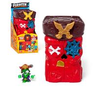 PIRATIX Secret Skull Cave - Shark Island Secret Cave, Contains 1 Skull Cave, 1 Piratix, 2 "Crystal Accessories (1 Weapon and 1 Scepter), 1 Spider and 1 Treasure