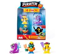 PIRATIX Shark Treasure Series- 4 Pack. Includes 4 Piratix (1 “crystal” and 1 surprise) and 4 “crystal” accessories. Pack 5 out of 6