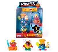 PIRATIX Shark Treasure Series- 4 Pack. Includes 4 Piratix (1 “crystal” and 1 surprise) and 4 “crystal” accessories. Pack 2 out of 6