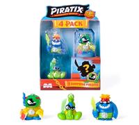PIRATIX Shark Treasure Series- 4 Pack. Includes 4 Piratix (1 “crystal” and 1 surprise) and 4 “crystal” accessories. Pack 4 out of 6