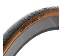 Pirelli Cinturato Evo TLR 700X28 Tubeless Ready Tire, Black/Brown