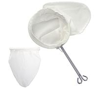 Pireunthera 2PCS Food Filter Tea Cloth Strainer Filter Milk Tea Filter Bag for Straining Soy Milk Greek Yogurt Strainer, White