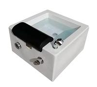PIRFE Foot Massager Spa Effect Bath Spa Massager for Feet with Water with Heating Powerful Bubble Jets White Pedicure Spa for Tired Feet Easy Use