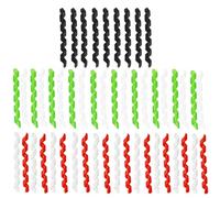 Pirhosigma 10 Pcs 5 Colors Wrap Spiral Bicycle Cable Sleeve Rubber Housing Protector Frame Guard for MTB Bike Shift Brake Line Pipe Anti-Friction Black Red White Green Transparent